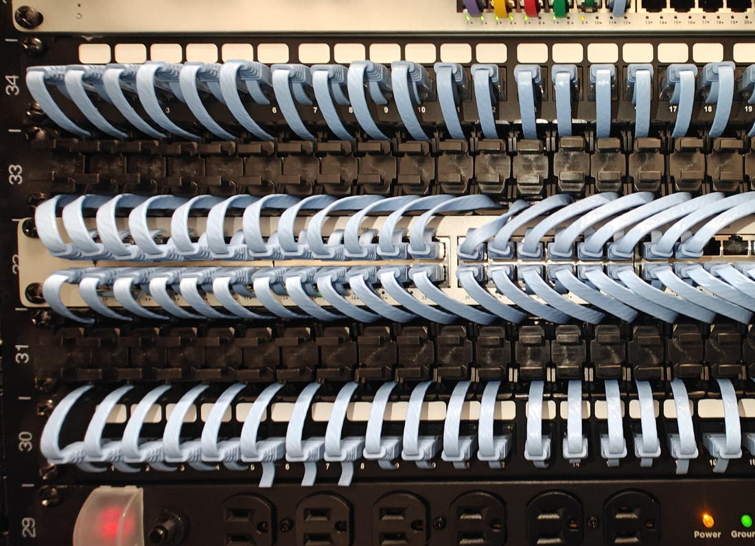 High-density structured cabling installation