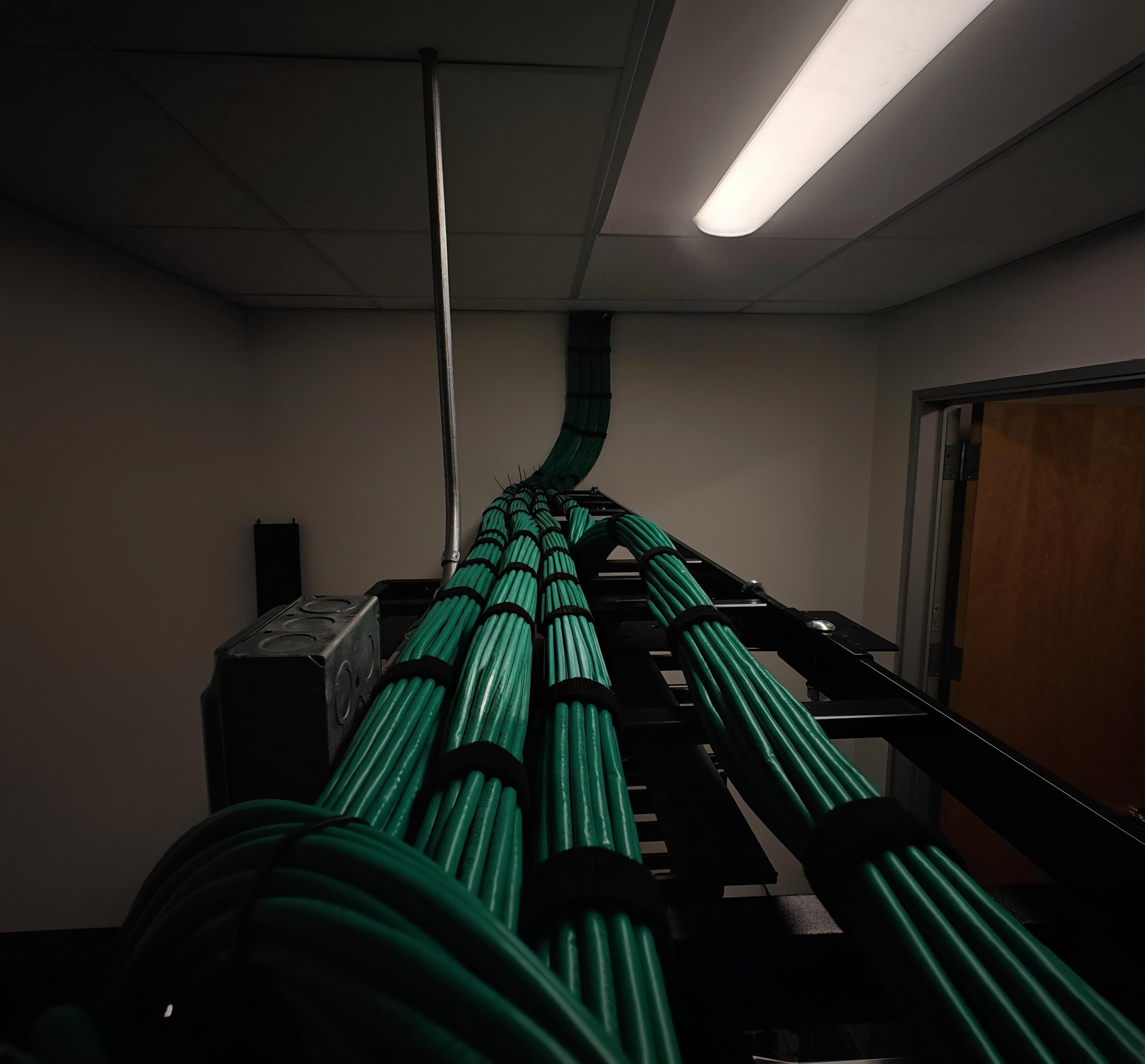 Green cable run installation